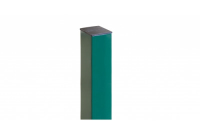 Столб 62х55х1,4х2065 (RAL 6005) прямоуг. фланец 160х180 4 отверстия (2,03)