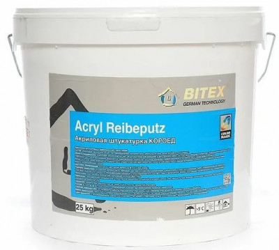 Акриловая штукатурка КОРОЕД Acryl Reibeputz Bitex