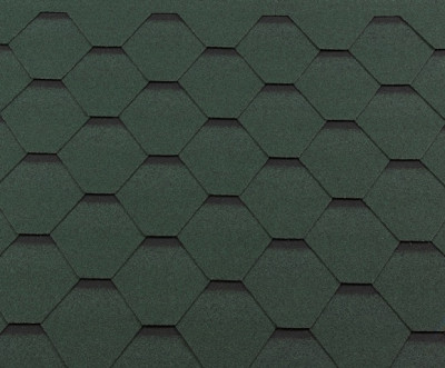 Гибкая черепица RoofShield.Премиум. Стандарт. Зеленый с оттенением